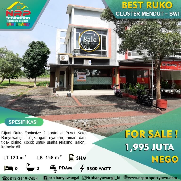 Ruko dijual di Banyuwangi